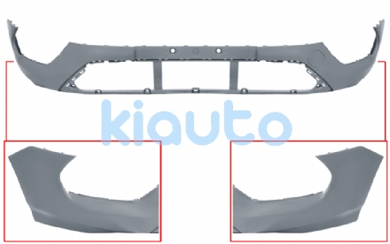 2317979 | PARACHOQUES FORD TRANSIT CUSTOM 2018-2023 DELANTERO  INFERIOR  IMPRIMADO