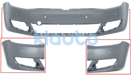 7N0807217AGRU | PARACHOQUES VOLKSWAGEN SHARAN 2010- DELANTERO  CON 4 SENSOR  IMPRIMADO