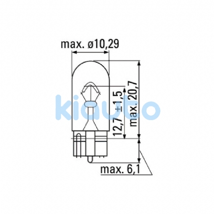  | LÁMPARA OBN WEDGE 12V 3W T10