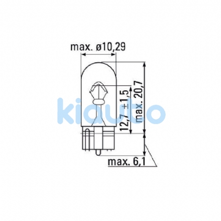  | LÁMPARA OBN WEDGE 12V 5W T10