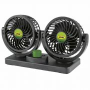 VENTILADOR DE COCHE DOBLE 4" - 12V