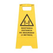 CABALLETE DE ADVERTENCIA - DISTANCIA DE SEGURIDAD