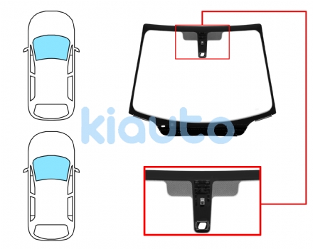 2732ACDMVW2P | PARABRISAS CITROEN C4 2004-2008 35 PUERTAS  DELANTERO  REFLECTANTE  ACUSTICO  CON BASE ESPEJO MODIFICADO  CON SENSOR  MOLDURAS PREMONTADAS