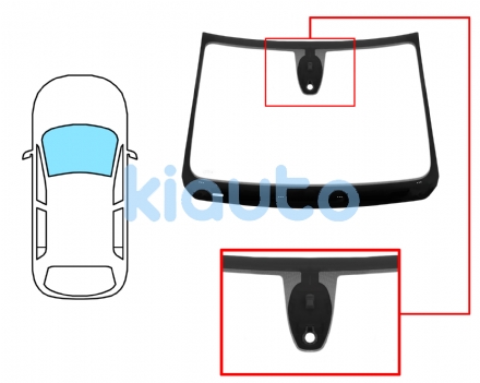 7313AGSMV | PARABRISAS DACIA JOGGER 2021- DELANTERO  VERDE  CON SENSOR  CON BASE ESPEJO 