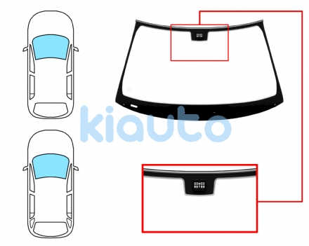 5347ACCMVW | PARABRISAS MERCEDES CLASE E (W211) 2002-2006 4 PUERTAS  FAMILIAR  DELANTERO  REFLECTANTE  CON SENSOR  MOLDURAS PREMONTADAS