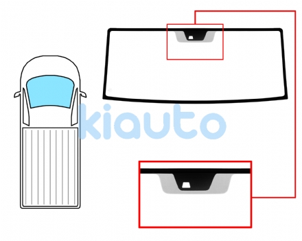 6045AGSC | PARABRISAS RENAULT MAXITY 2007-2014 DELANTERO  VERDE  CON SOPORTE CAMARA