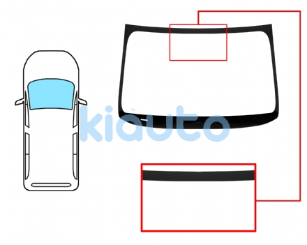 6062AGNV | PARABRISAS NISSAN NV200 2010- DELANTERO  VERDE