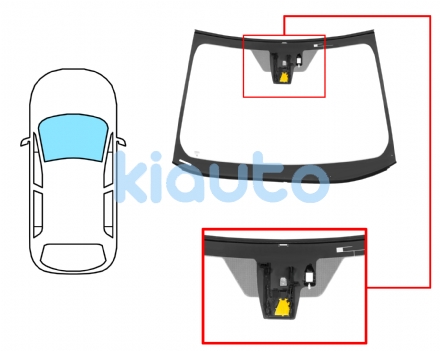 8421AGAACMVZ | PARABRISAS TOYOTA C-HR 2020- DELANTERO  VERDE  ACUSTICO  ANTENA  CON BASE ESPEJO  CON SENSOR  CON SOPORTE CAMARA  MOLDURAS PREMONTADAS