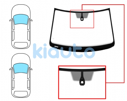 8603AGAMVWZ6T | PARABRISAS VOLKSWAGEN POLO 2014-2017 35 PUERTAS  DELANTERO  VERDE  ACUSTICO  CON BASE ESPEJO  CON SENSOR MODIFICADO  MOLDURAS PREMONTADAS